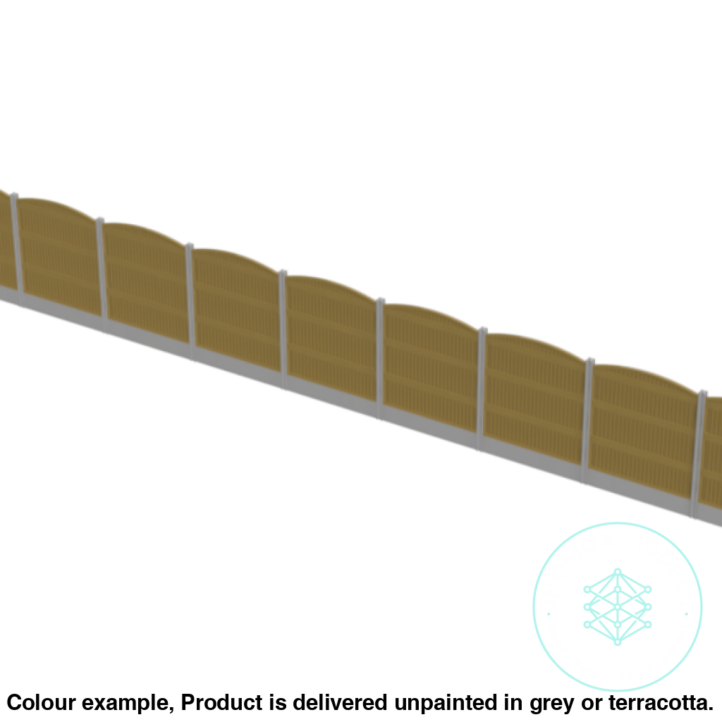 FO002B – 6ft Garden Fence Rounded OO/HO Scale