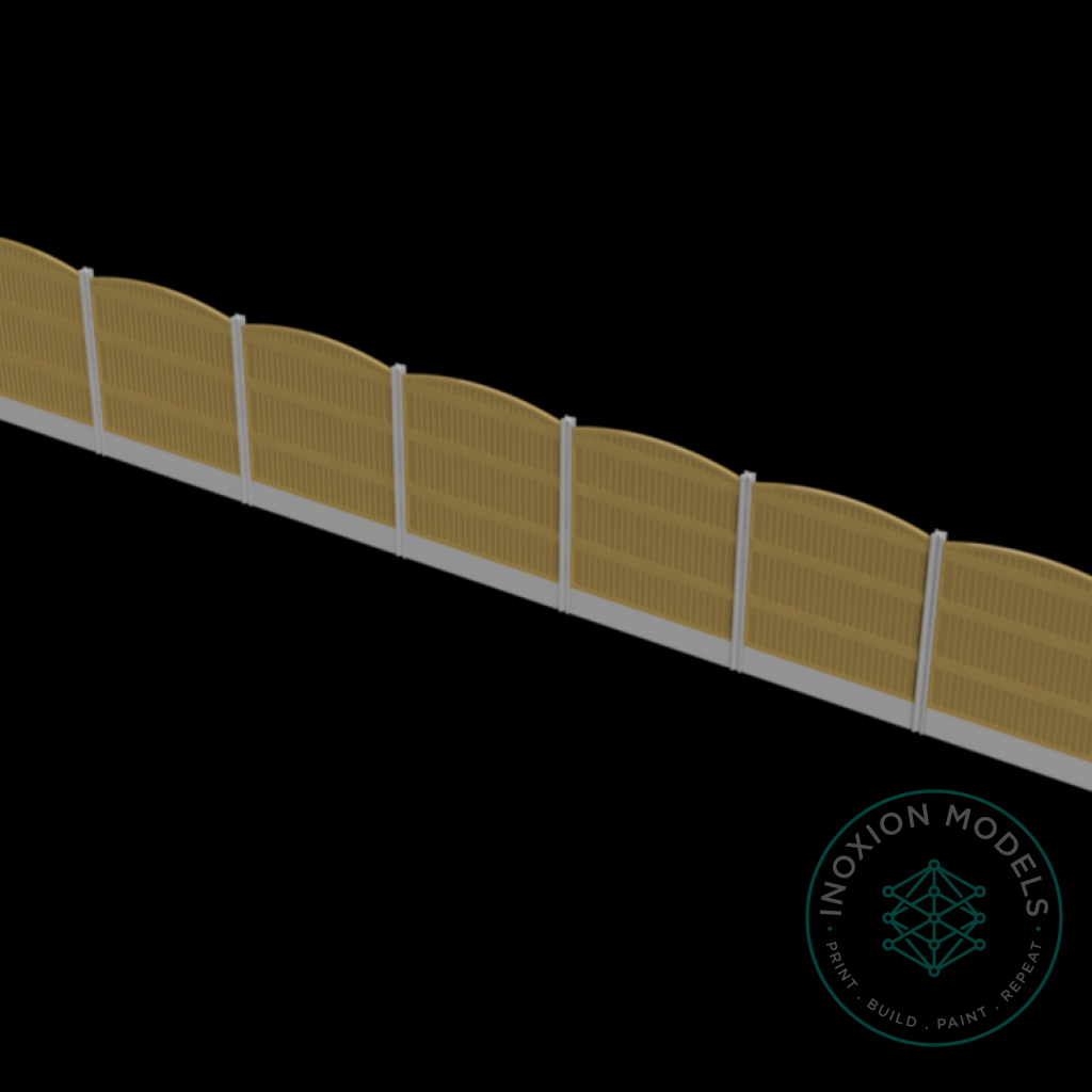 FO002B – 6ft Garden Fence Rounded OO/HO Scale