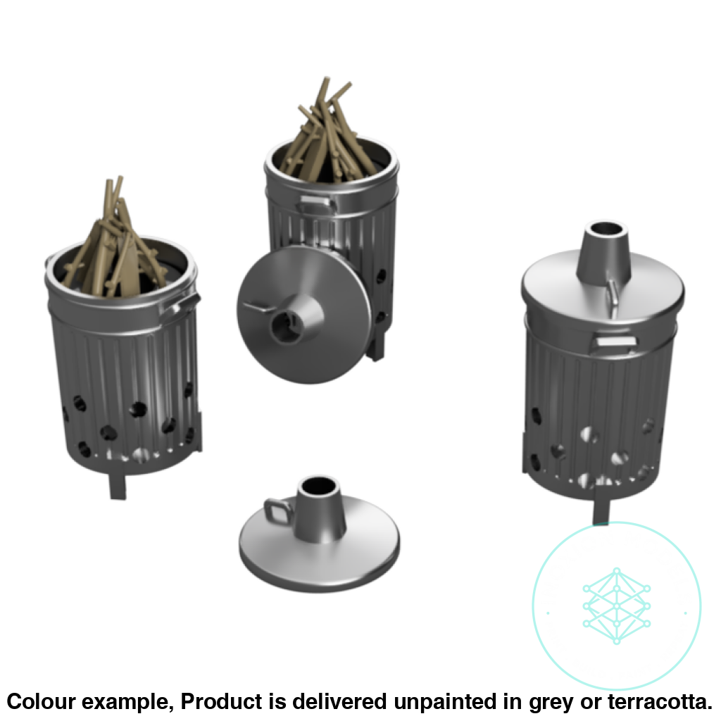 FO009A – Garden Incinerators OO/HO Scale