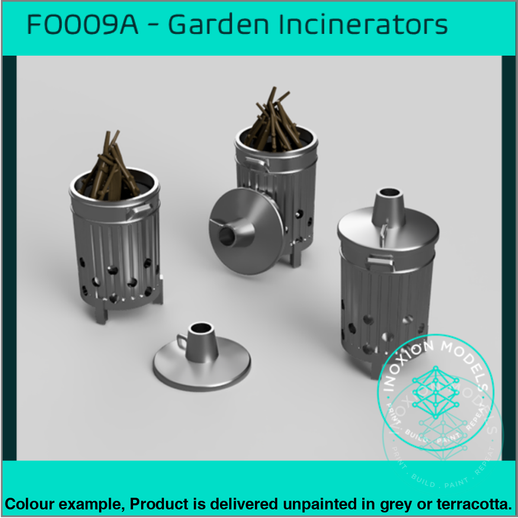 FO009A – Garden Incinerators OO/HO Scale