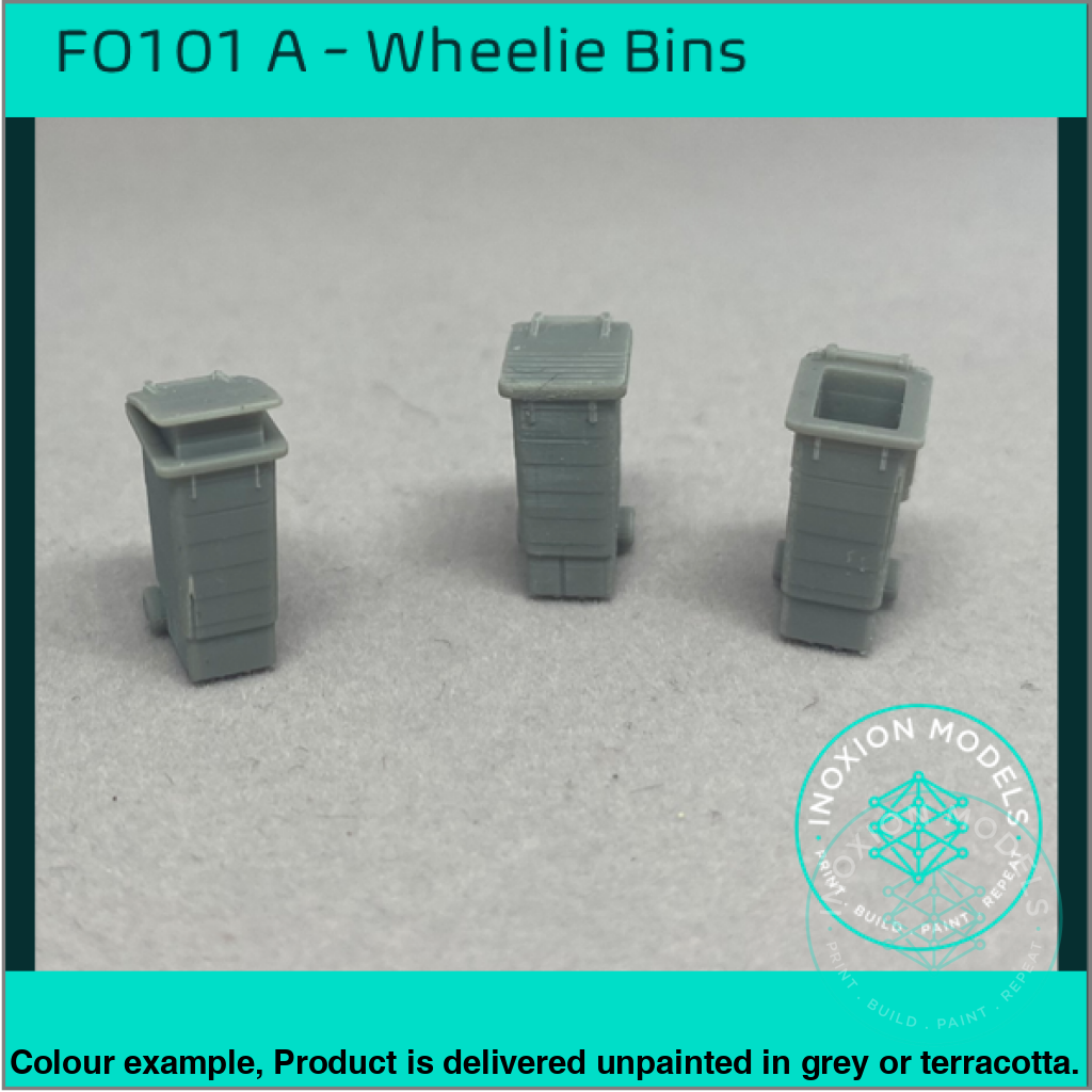FO101A – Wheelie Bins OO/HO Scale