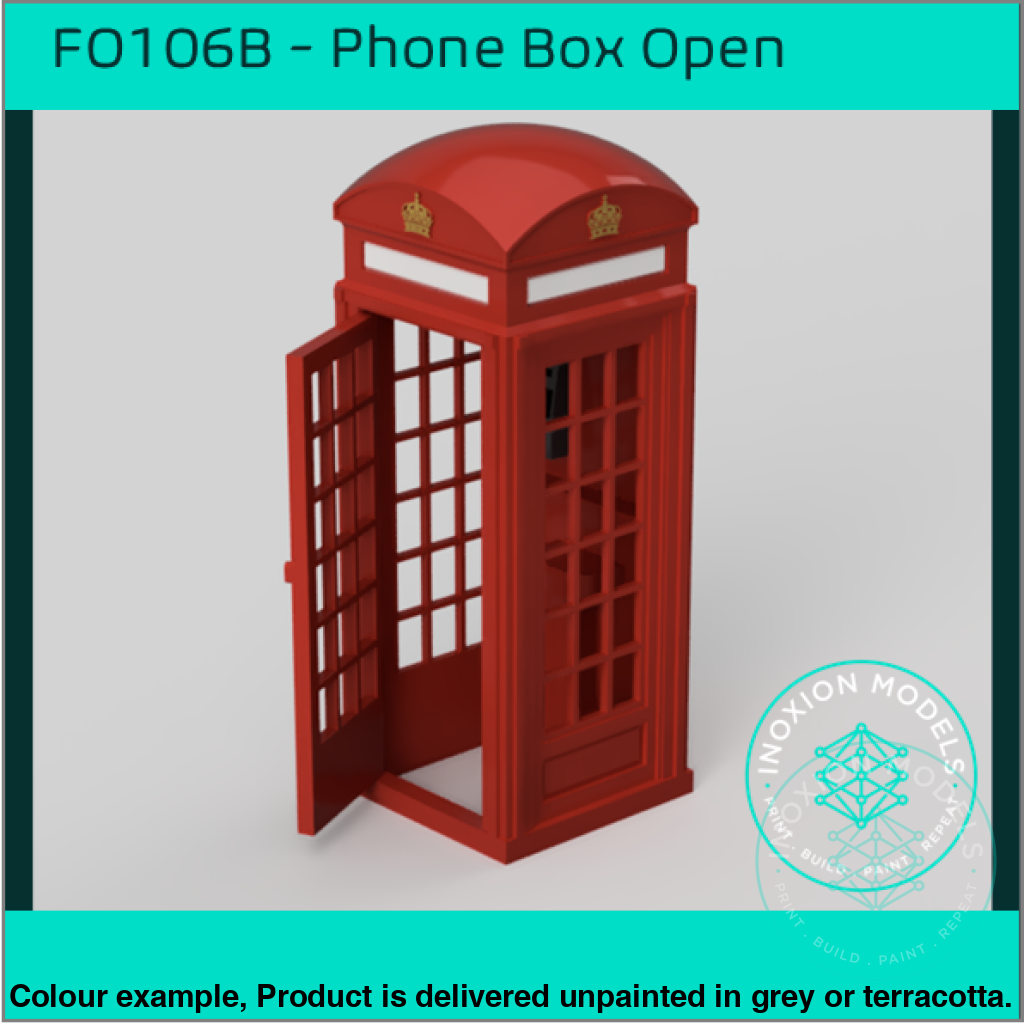 FO106B - Phone Boxes Open Door OO/HO Scale