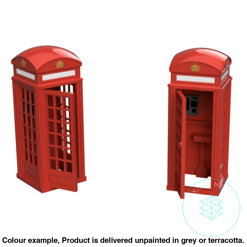 FO106B - Phone Boxes Open Door OO/HO Scale