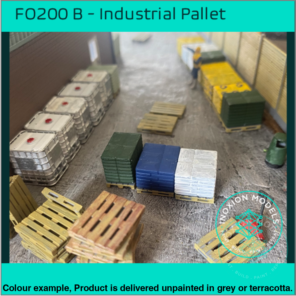 FO200B – 10x Industrial Pallets OO/HO Scale