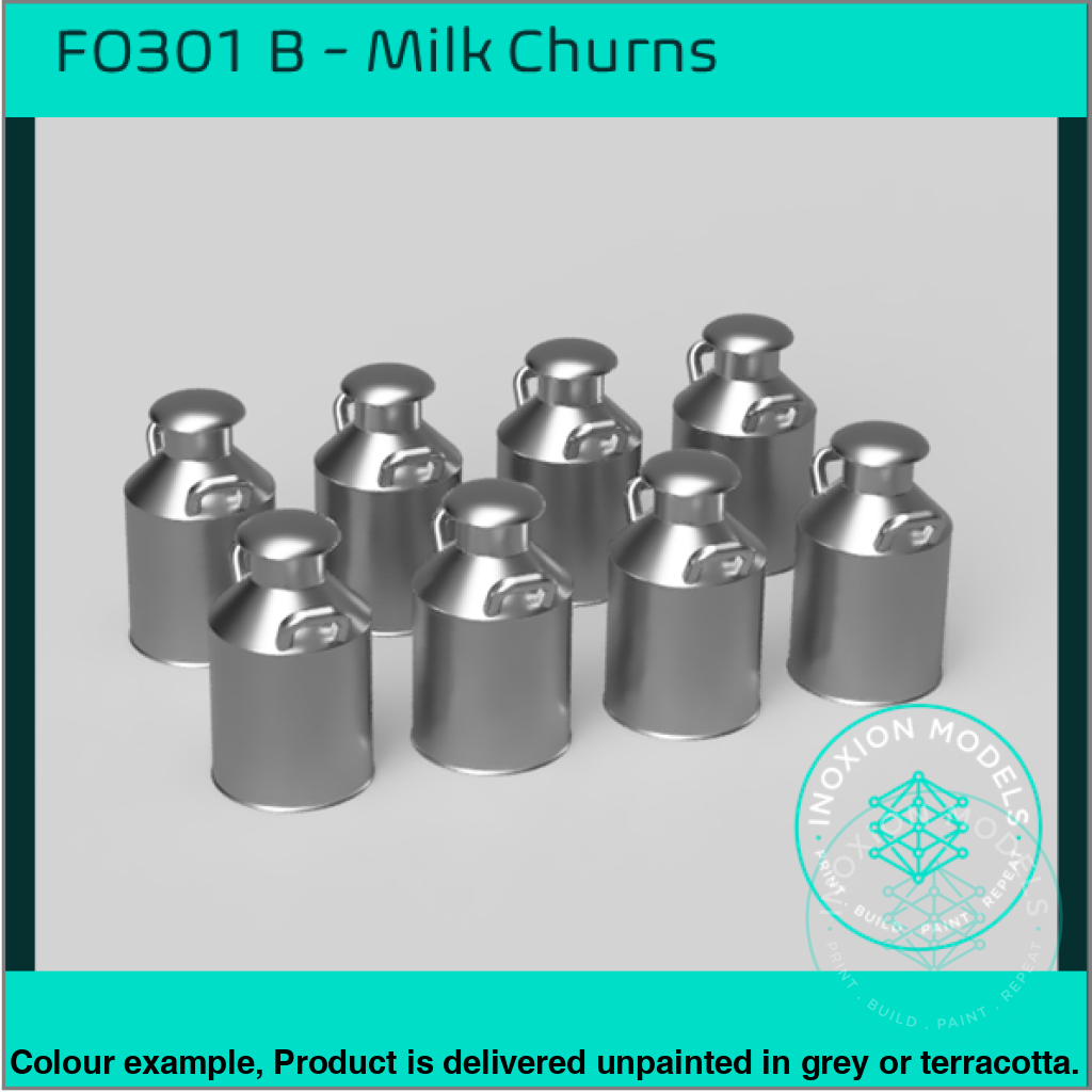 FO301B – Small Milk Churns OO/HO Scale