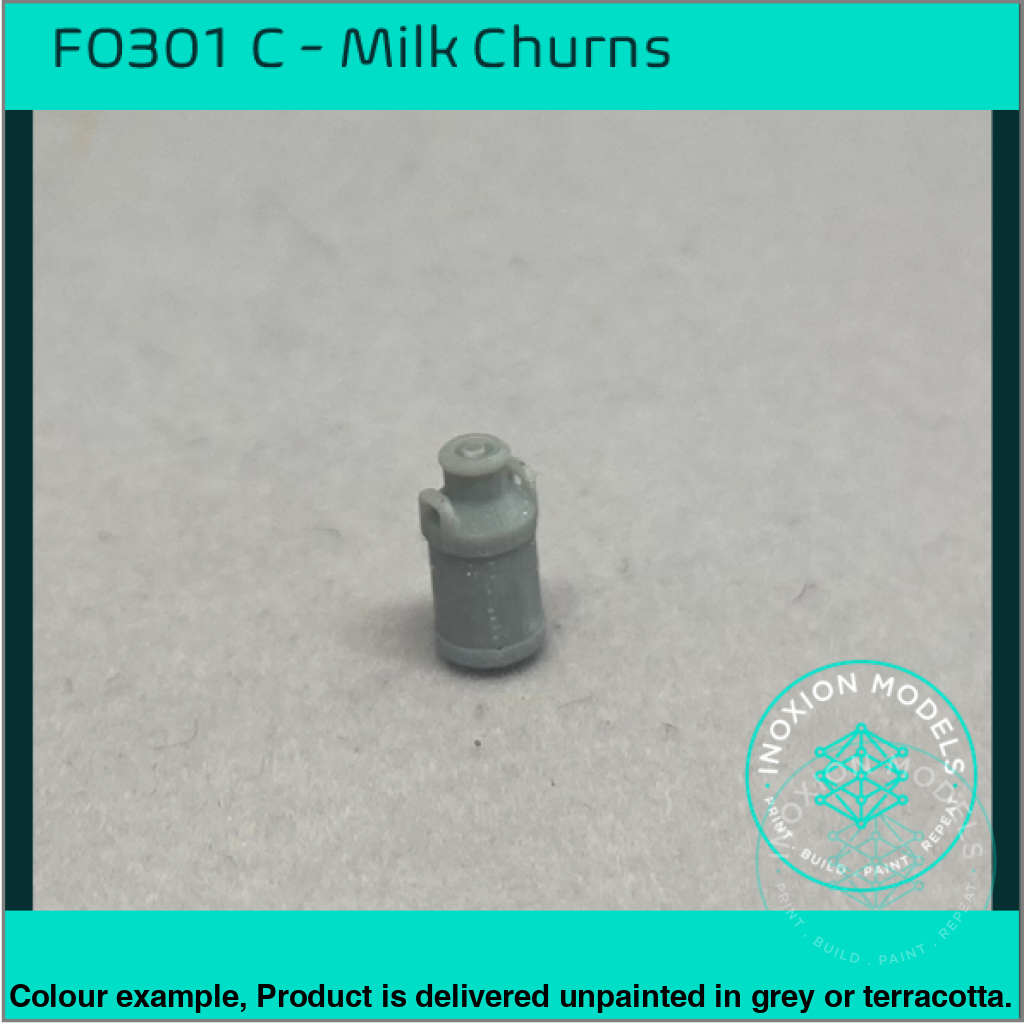 FO301C – Medium Milk Churns OO/HO Scale
