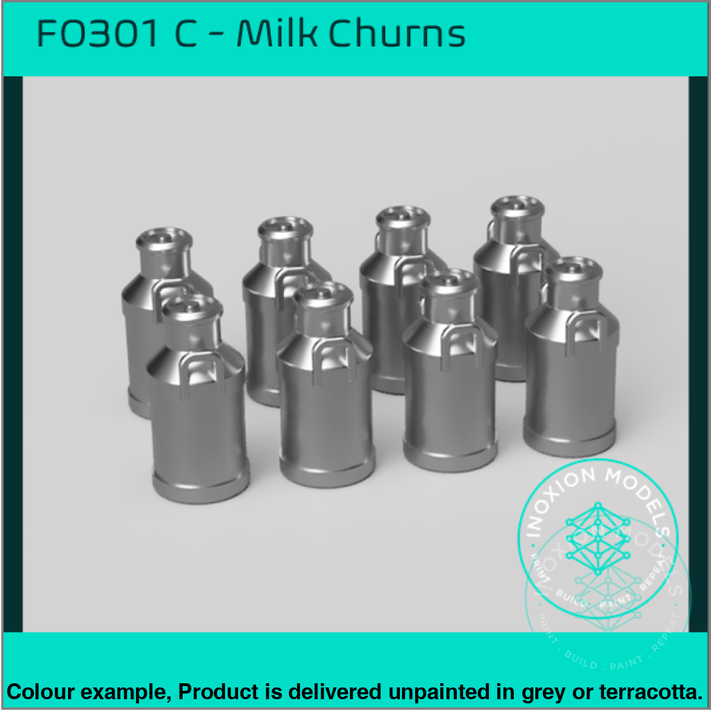 FO301C – Medium Milk Churns OO/HO Scale