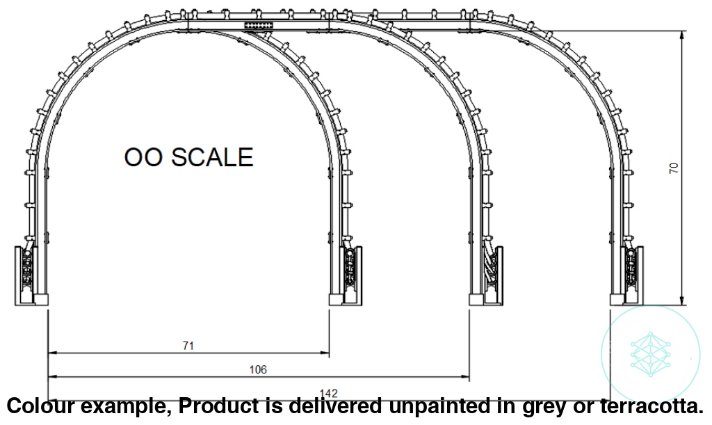 FO610C – London Underground Cables Gantries OO/HO Scale