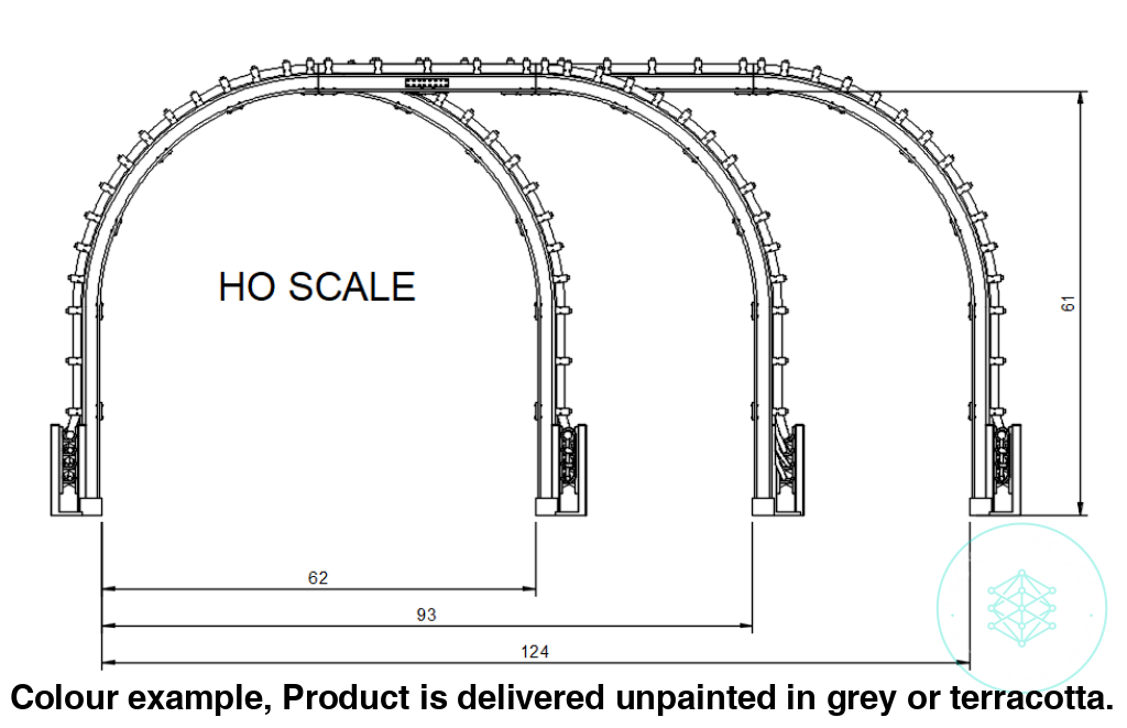 FO610C – London Underground Cables Gantries OO/HO Scale
