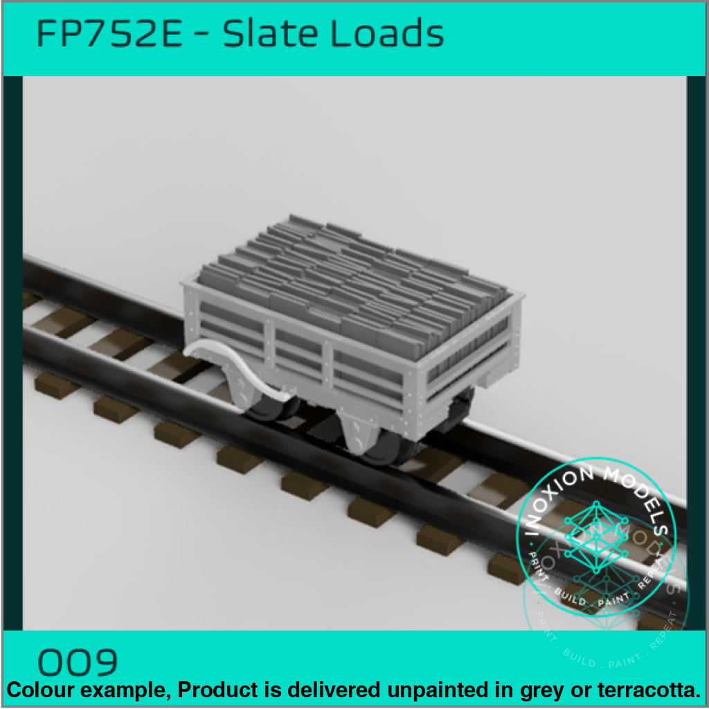 FP752E – Ffestiniog/Talyllyn Slate Wagon Loads OO9 Gauge