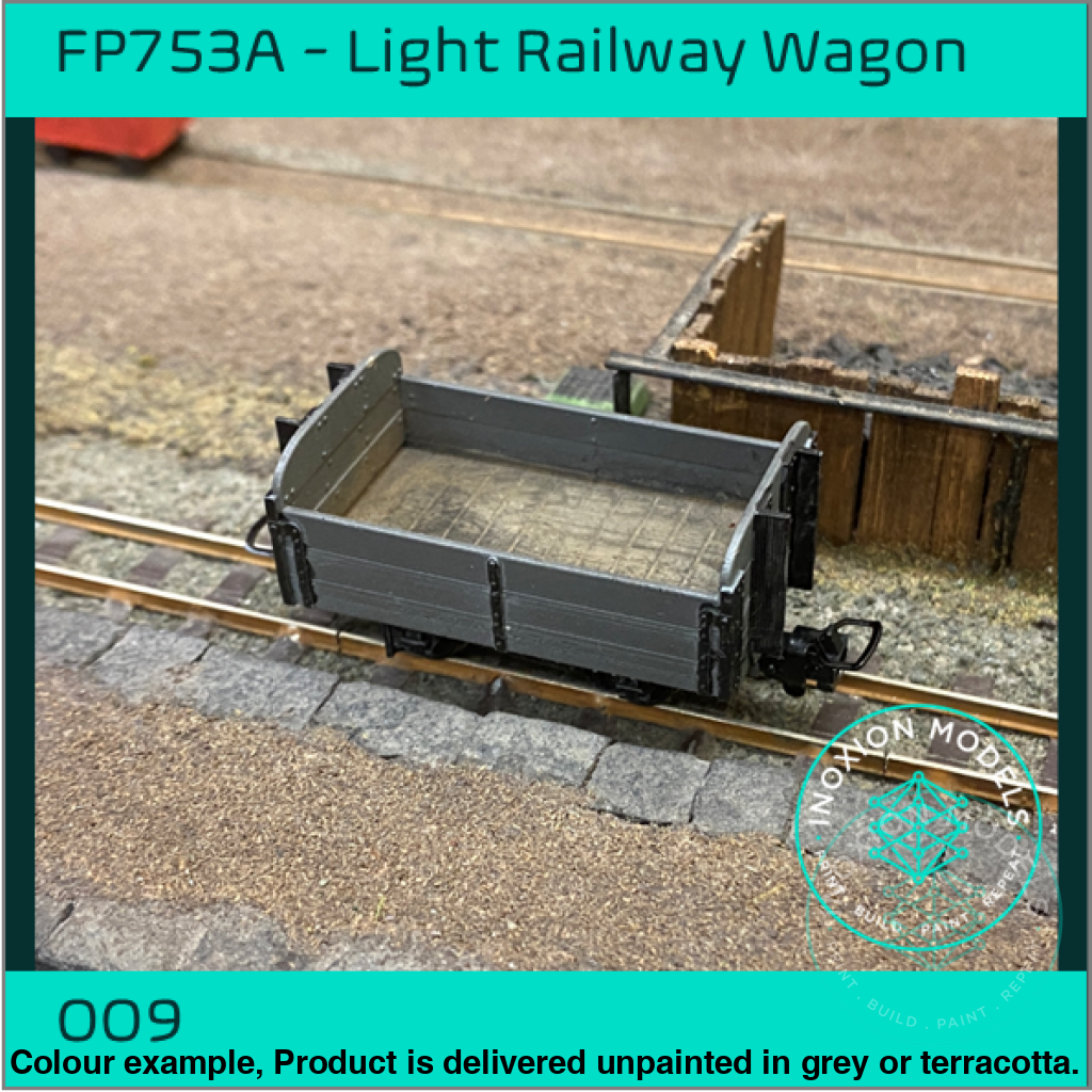 FPC753A – 4x Light Railway Wagon Pack OO9 Gauge