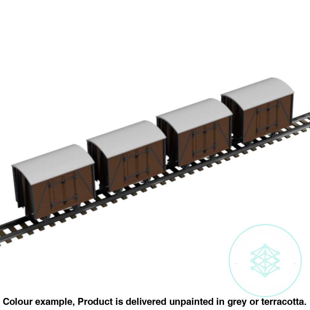FPC753E – 4x Light Railway Wagon Pack OO9 Gauge