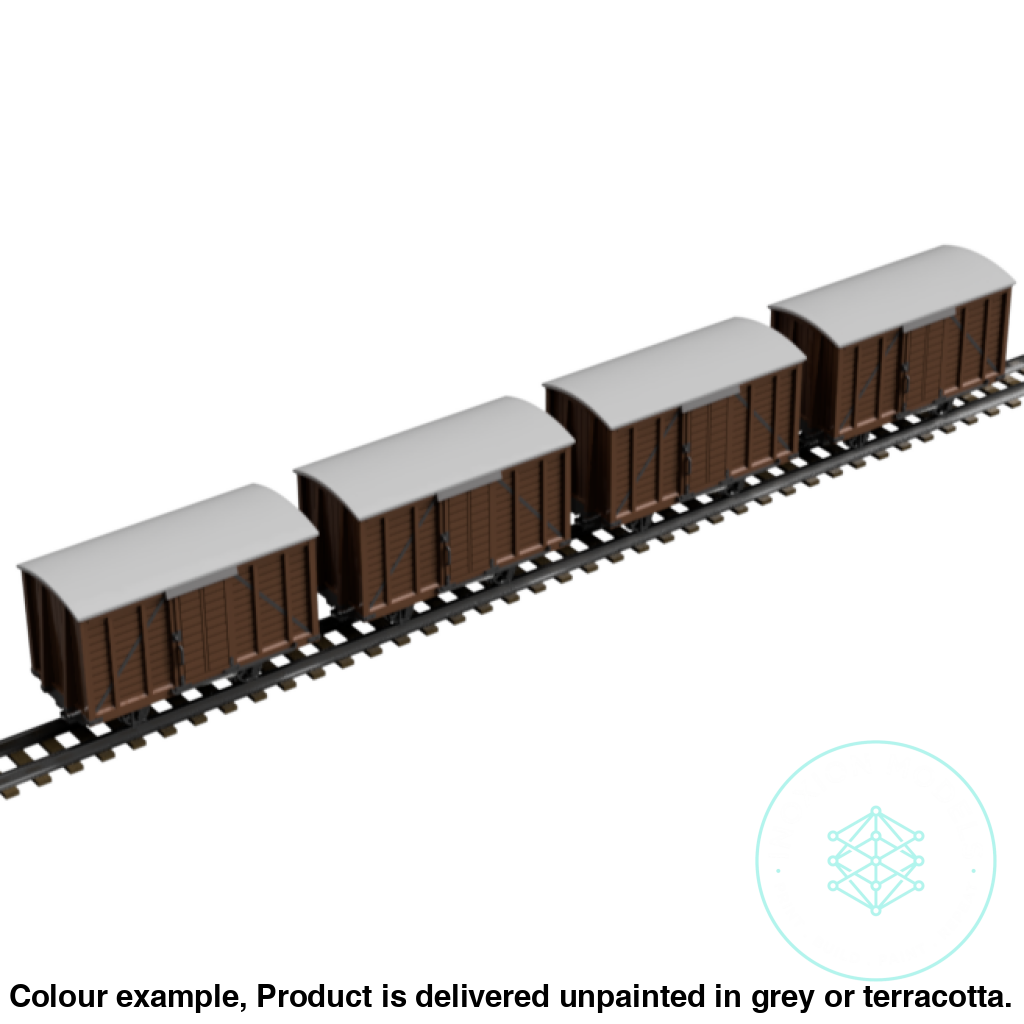 FPC753F – 4x Light Railway Wagon Pack OO9 Gauge