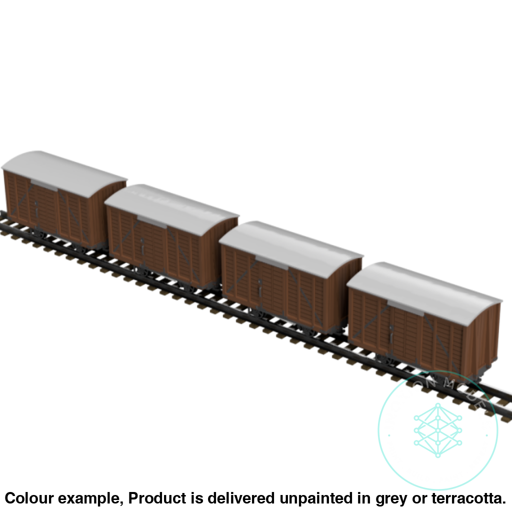 FPC753F – 4x Light Railway Wagon Pack OO9 Gauge