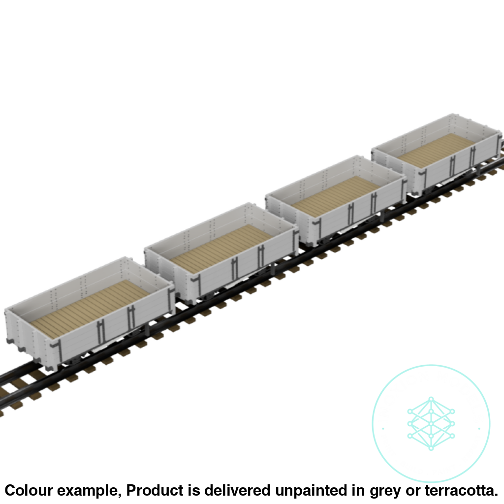 FPC755B – 4x C&MLR 5 ton Open Wagon OO9 Gauge