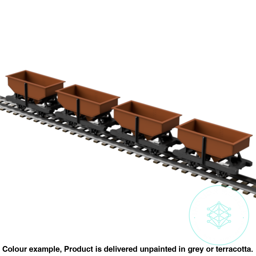 FPC755C – 4x C&MLR 3.5 ton Hopper Wagon OO9 Gauge
