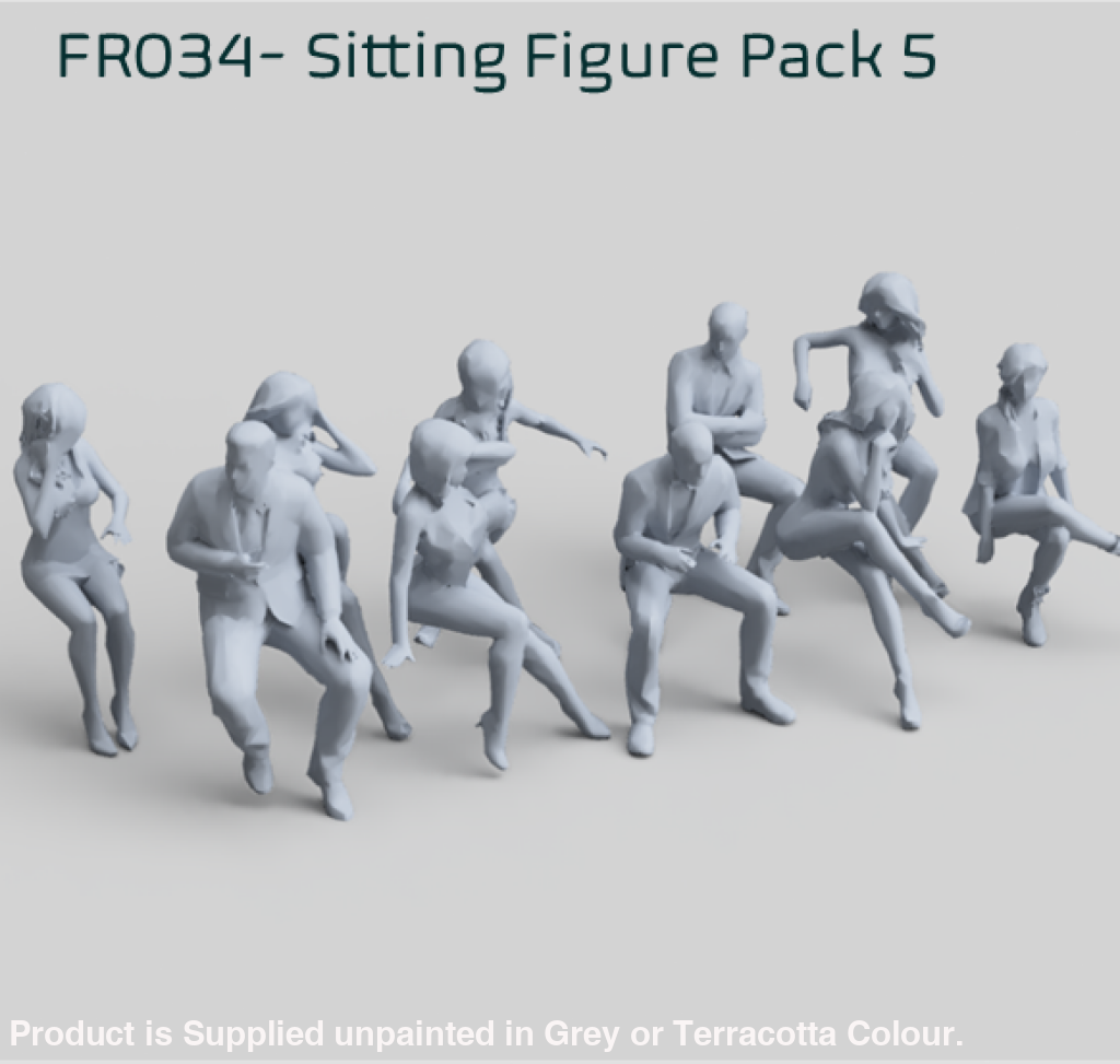 FR034 Sitting Figure Pack 5