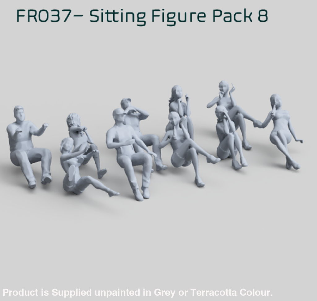 FR037 Sitting Figure Pack 8