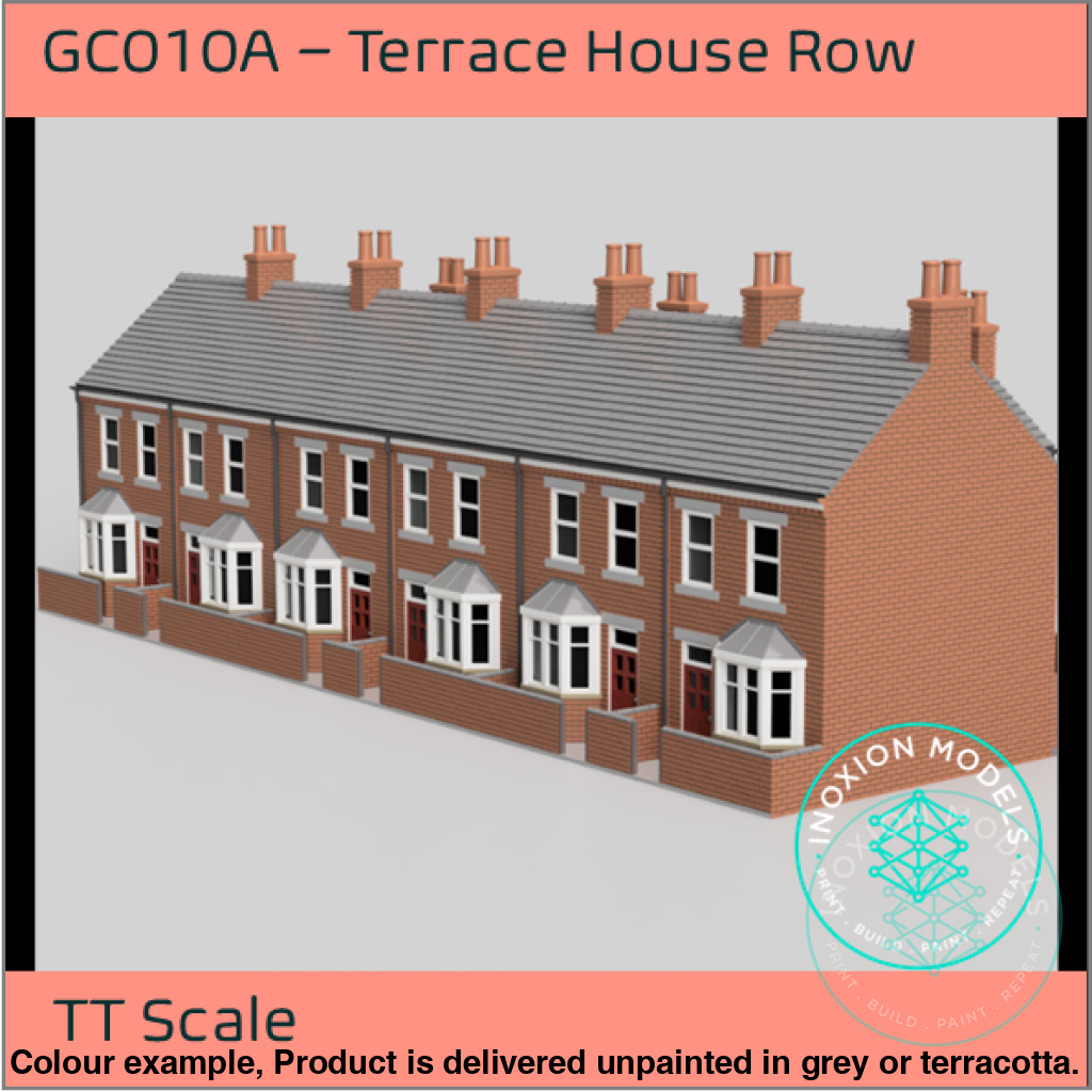 GC010A – 6x Terrace House Pack TT120/3mm Scale