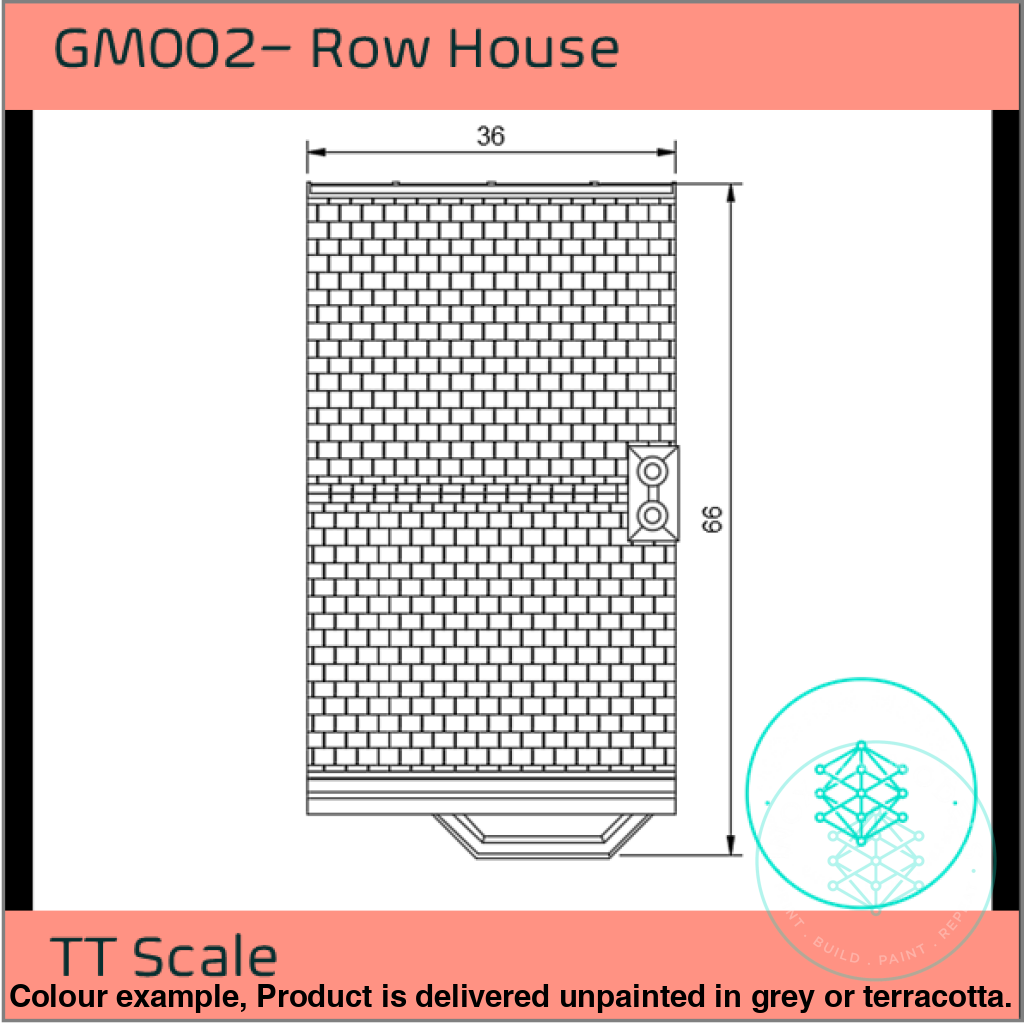 GM002  – Terraced House TT120 Scale