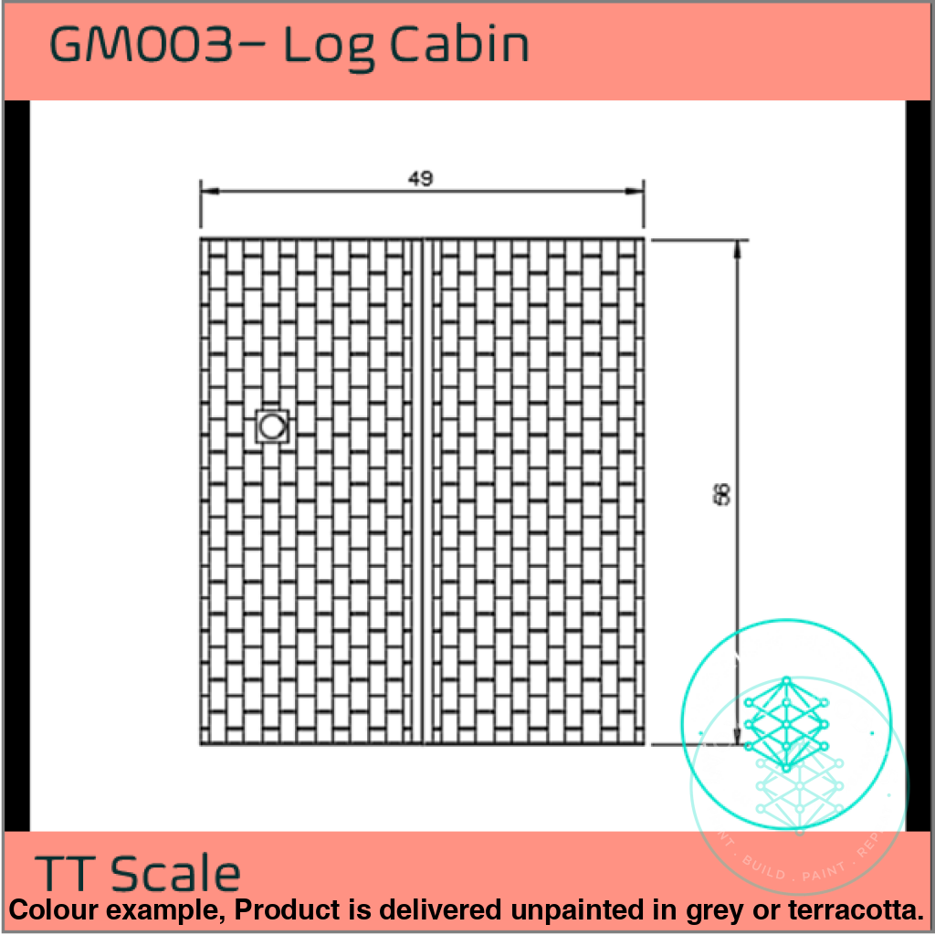 GM003 – Log Cabin TT120/3mm Scale