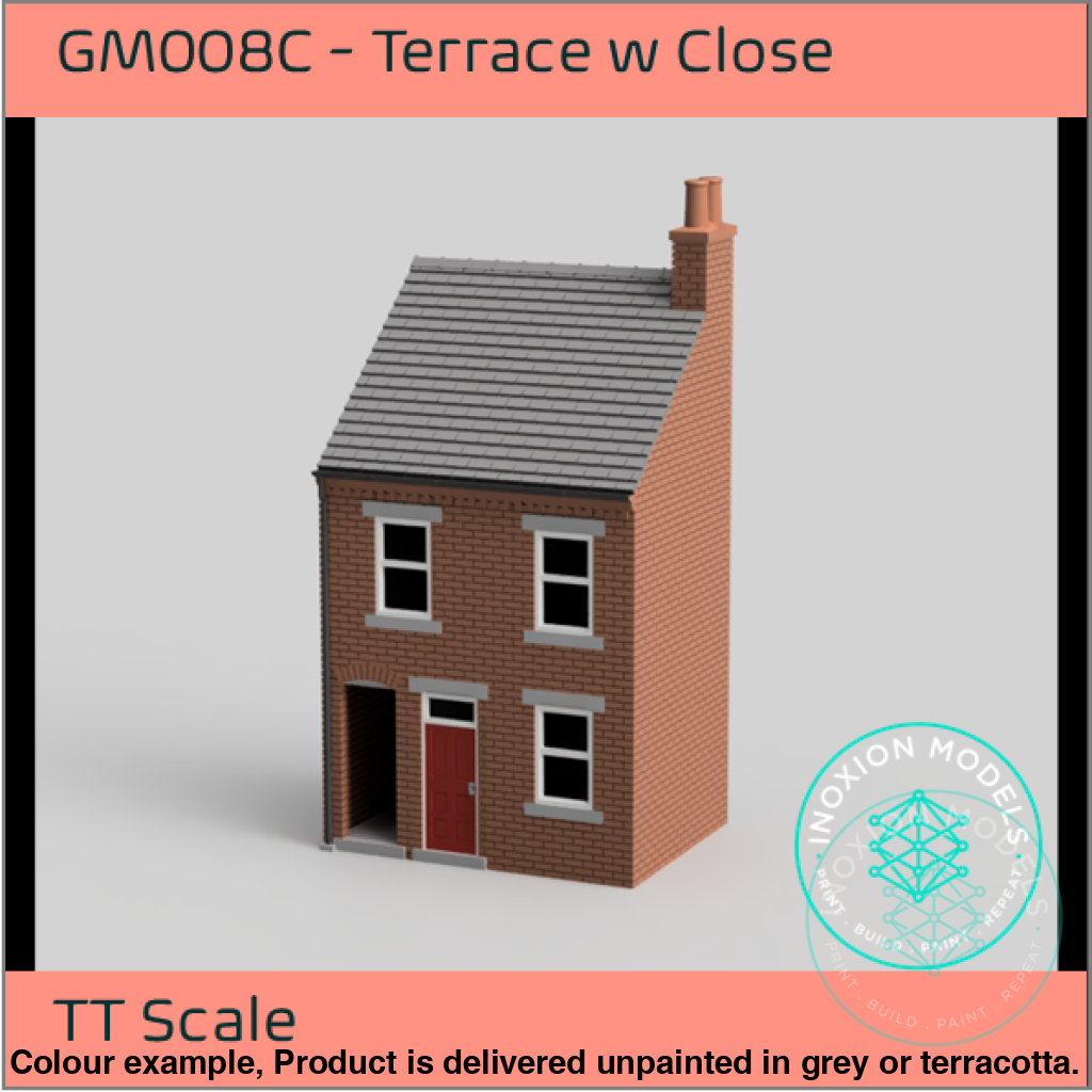 GM008C – Low Relief Terrace House w Close TT120/3mm Scale