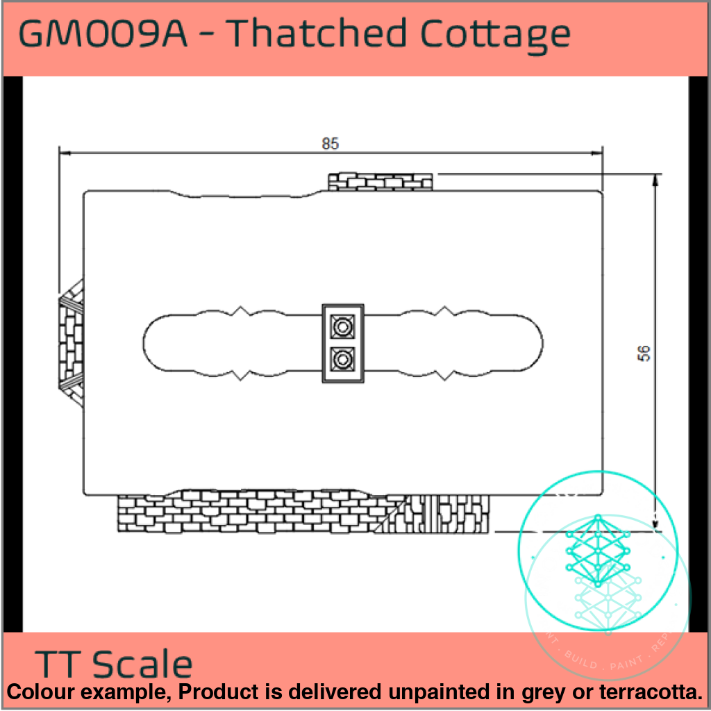 GM009A – Thatched Cottage TT120/3mm Scale