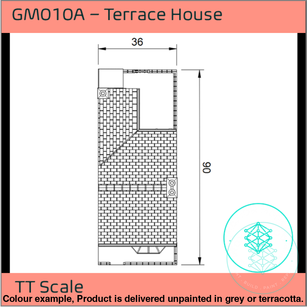 GM010A – Terrace House TT120/3mm Scale