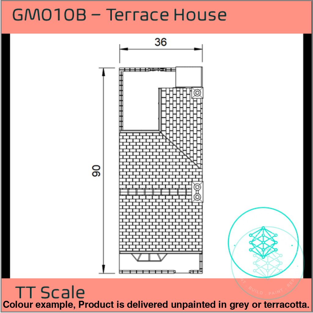 GM010B – Terrace House TT120/3mm Scale