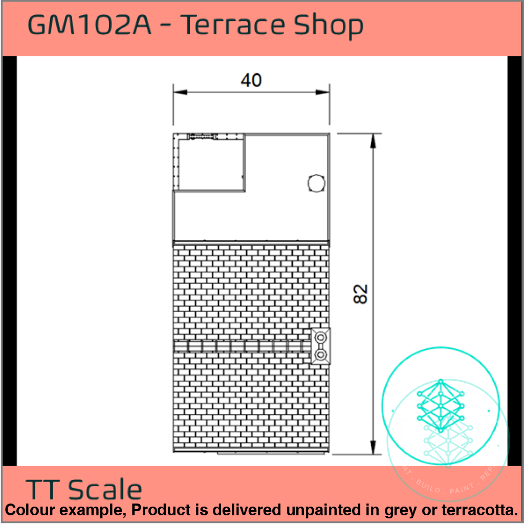 GM102A – Terrace Shop TT120/3mm Scale