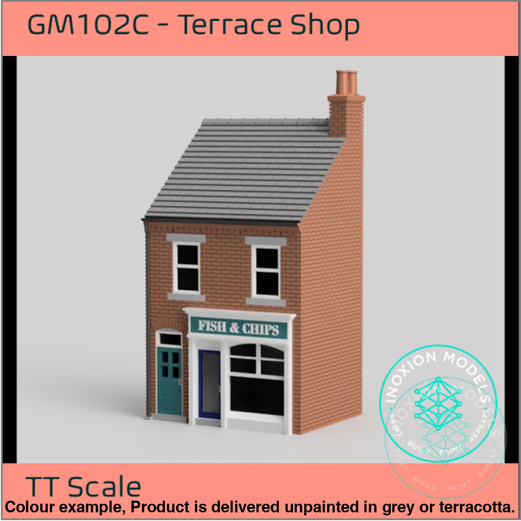 GM102C – Low Relief Terrace Shop TT120/3mm Scale