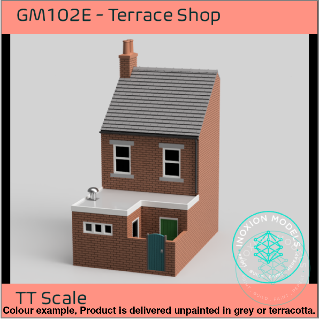 GM102E – Low Relief Terrace Shop TT120/3mm Scale