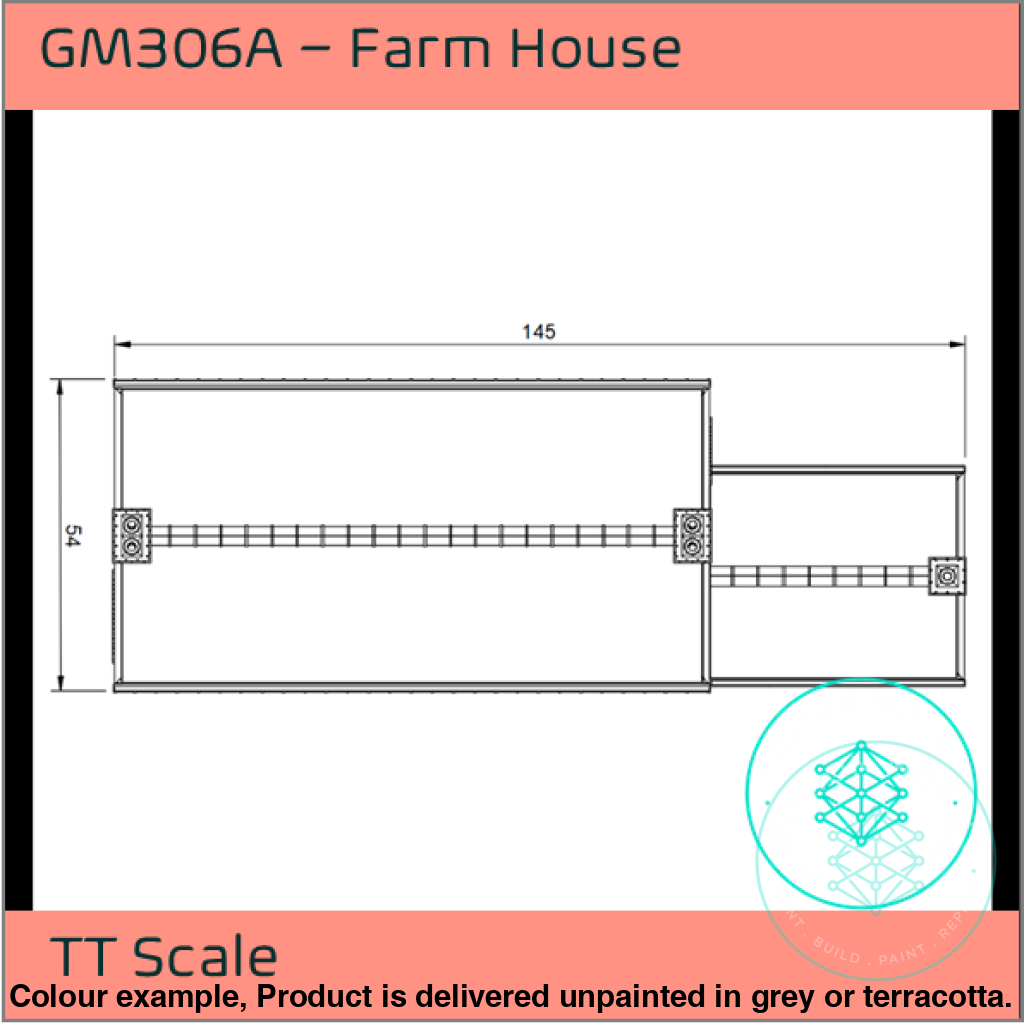 GM306A – Farm House TT120/3mm Scale