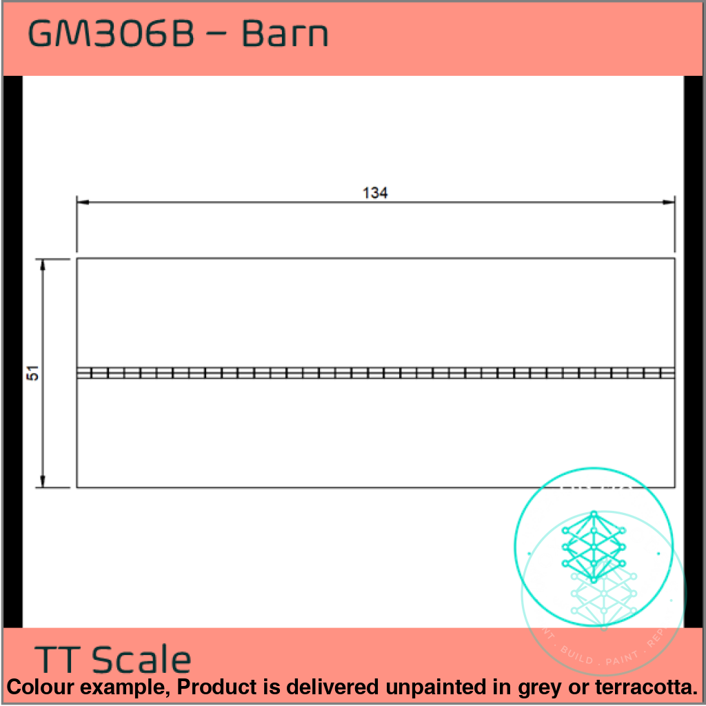 GM306B – Barn TT120/3mm Scale