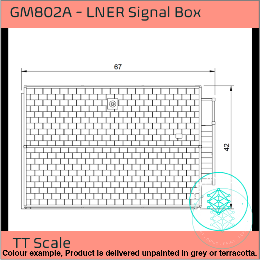 GM802A – LNER Signal Box TT120/3mm Scale