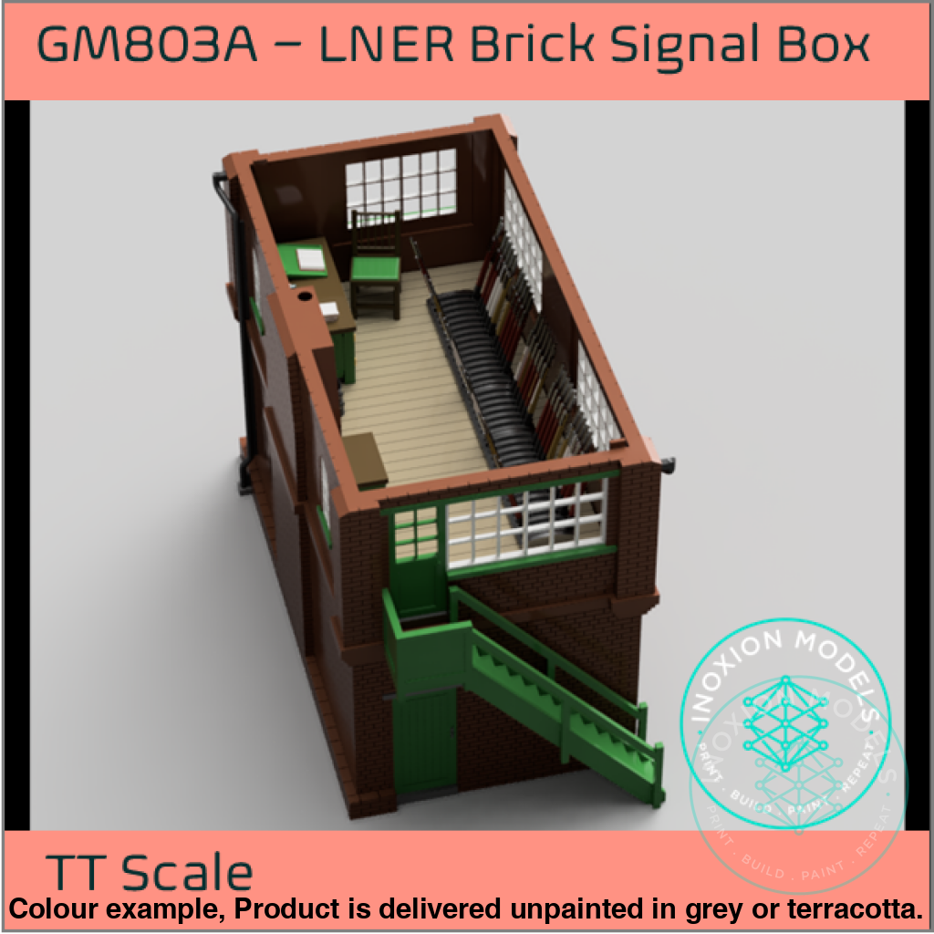 GM803A – LNER Brick Signal Box TT120/3mm Scale