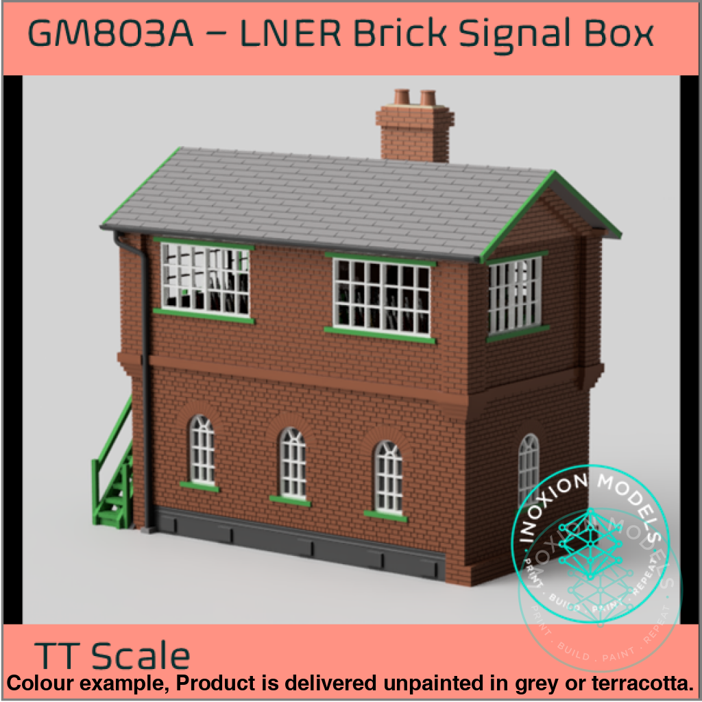 GM803A – LNER Brick Signal Box TT120/3mm Scale