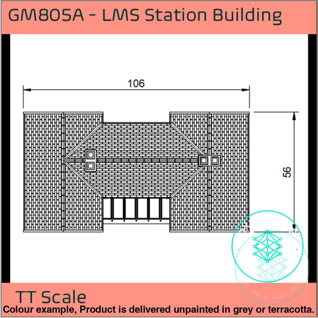 GM805A – LMS Station Building TT120/3mm Scale
