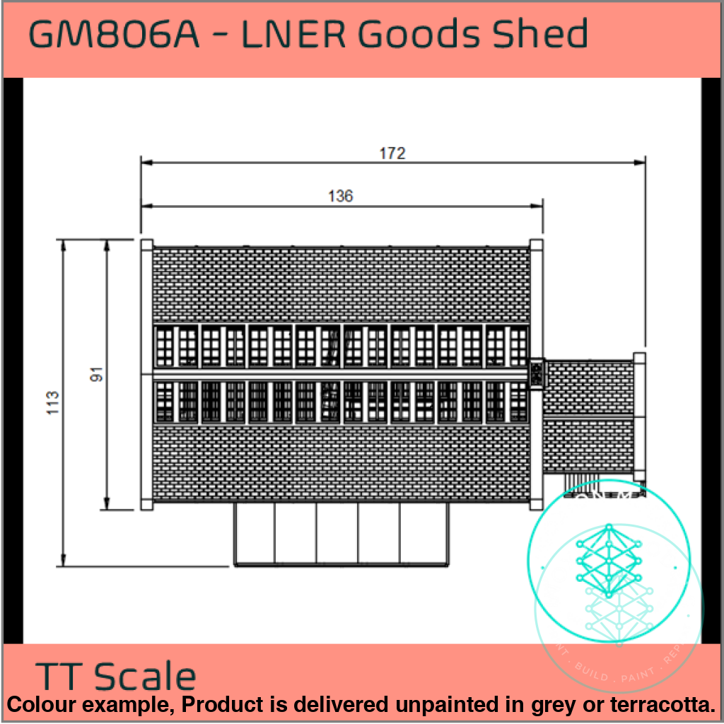 GM806A – LNER Goods Shed TT120/3mm Scale