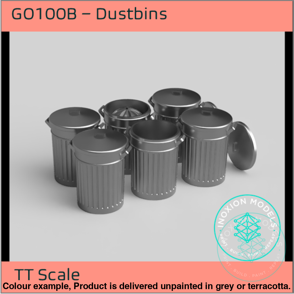 GO100B – Dustbins TT120/3mm Scale
