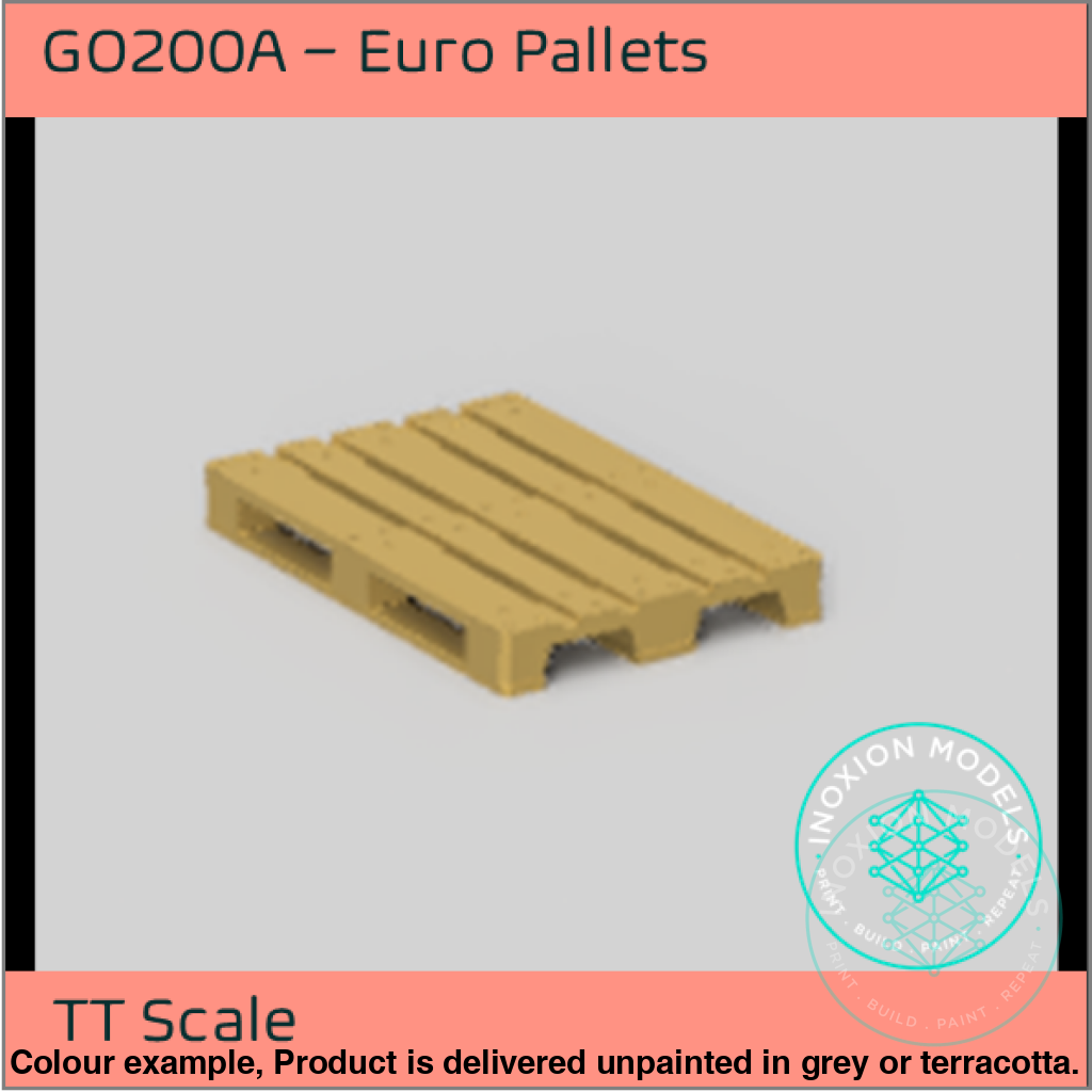 GO200A – 10x Euro Pallets TT120/3mm Scale