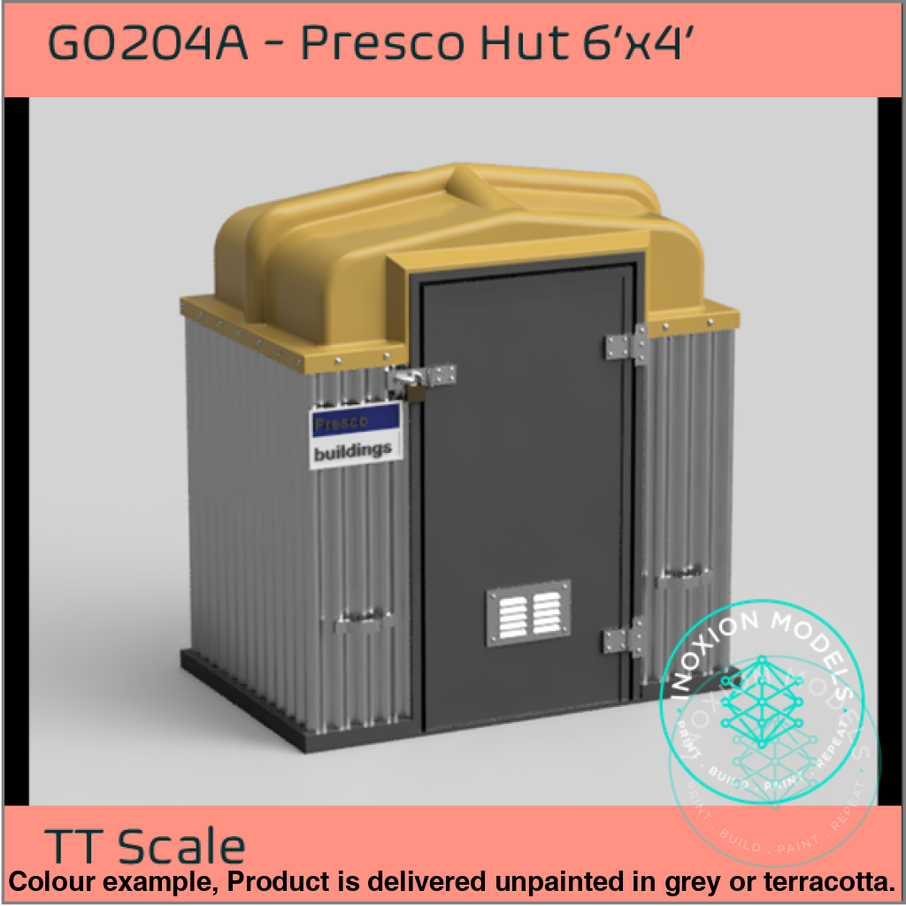 GO204A – Presco Hut 6'x4' TT120/3mm Scale