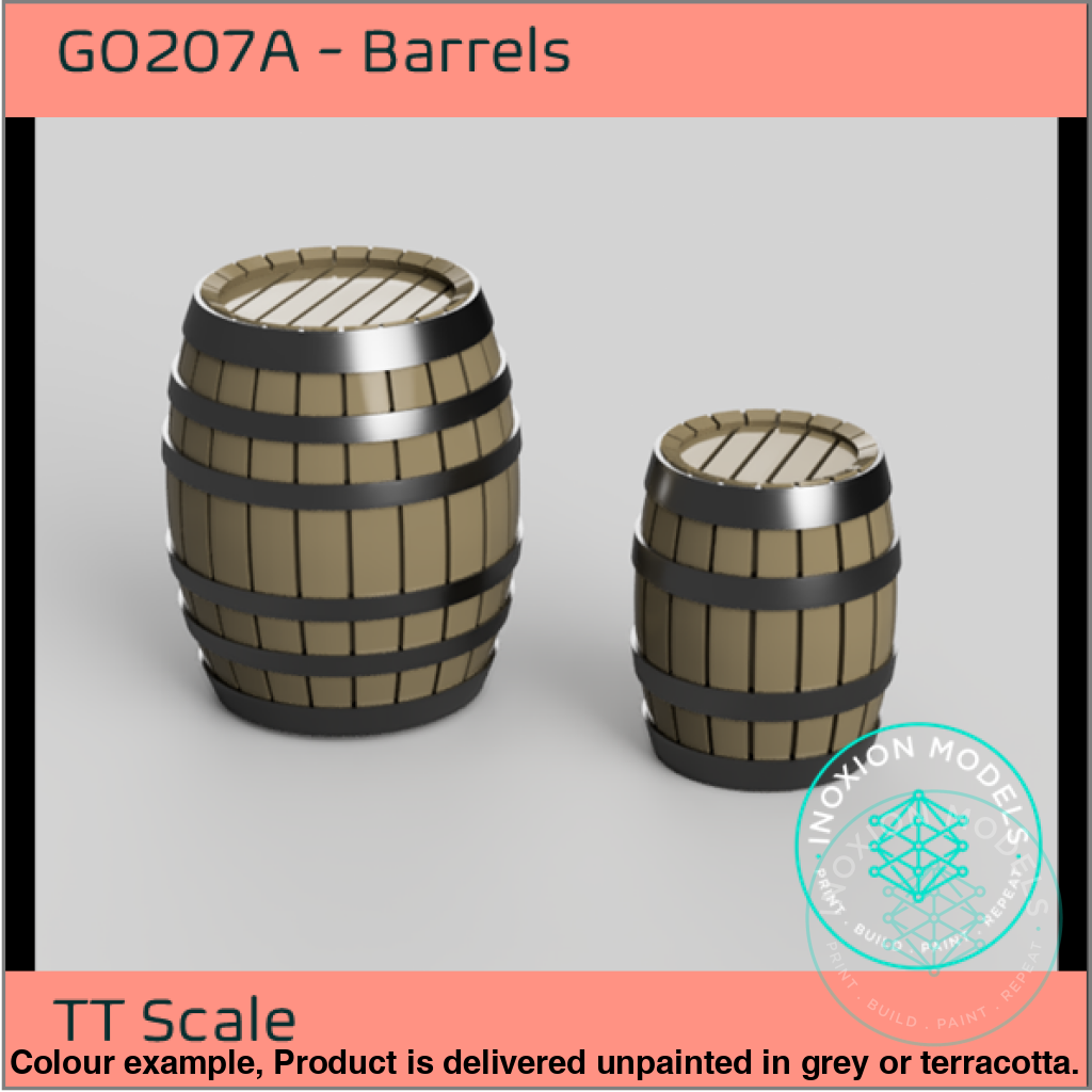 GO207A – Barrels TT120/3mm Scale
