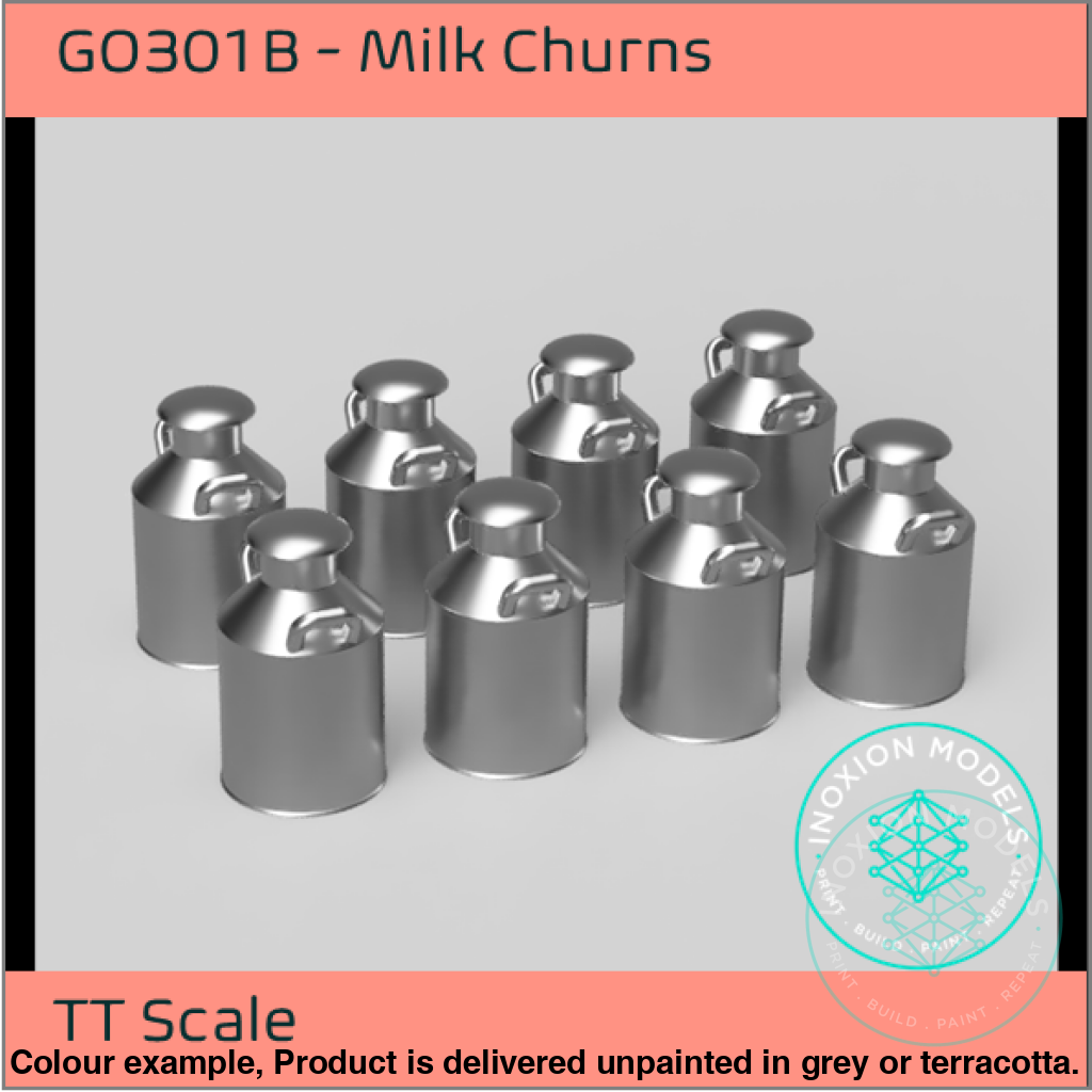 GO301B – Small Milk Churns TT120/3mm Scale