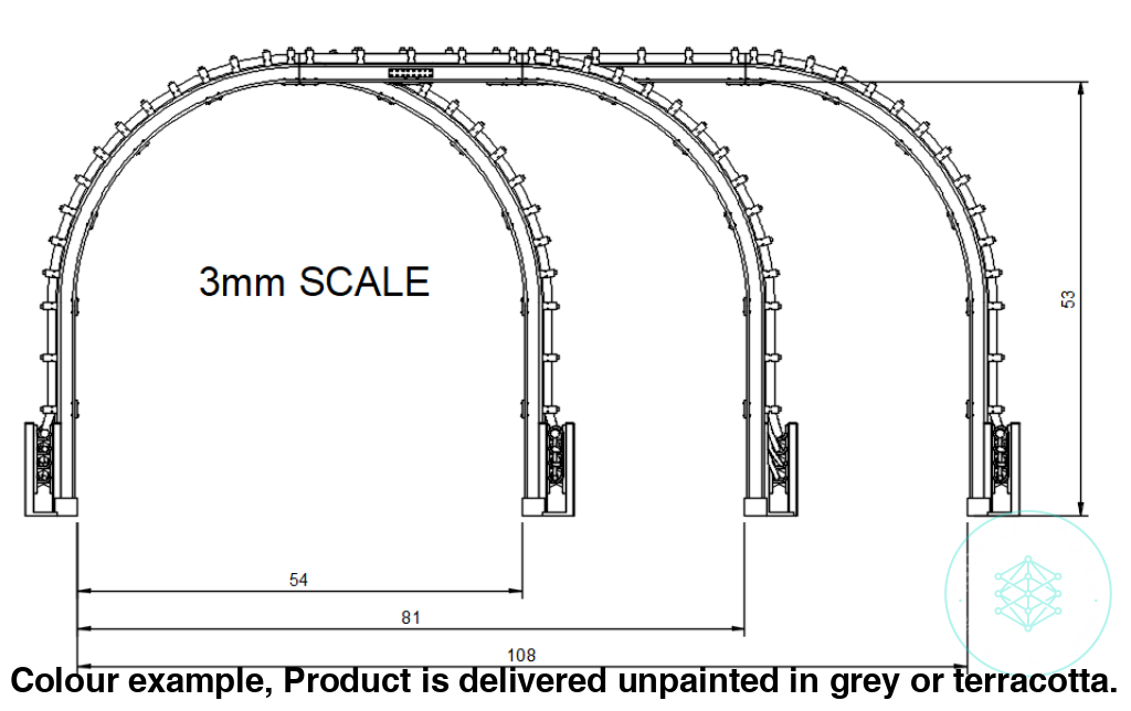 GO610C – London Underground Cable Gantries TT120/3mm Scale