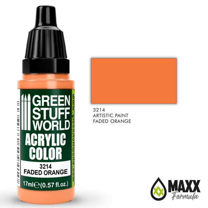Green Stuff World Acrylic Color Paint - FADED ORANGE 17ml