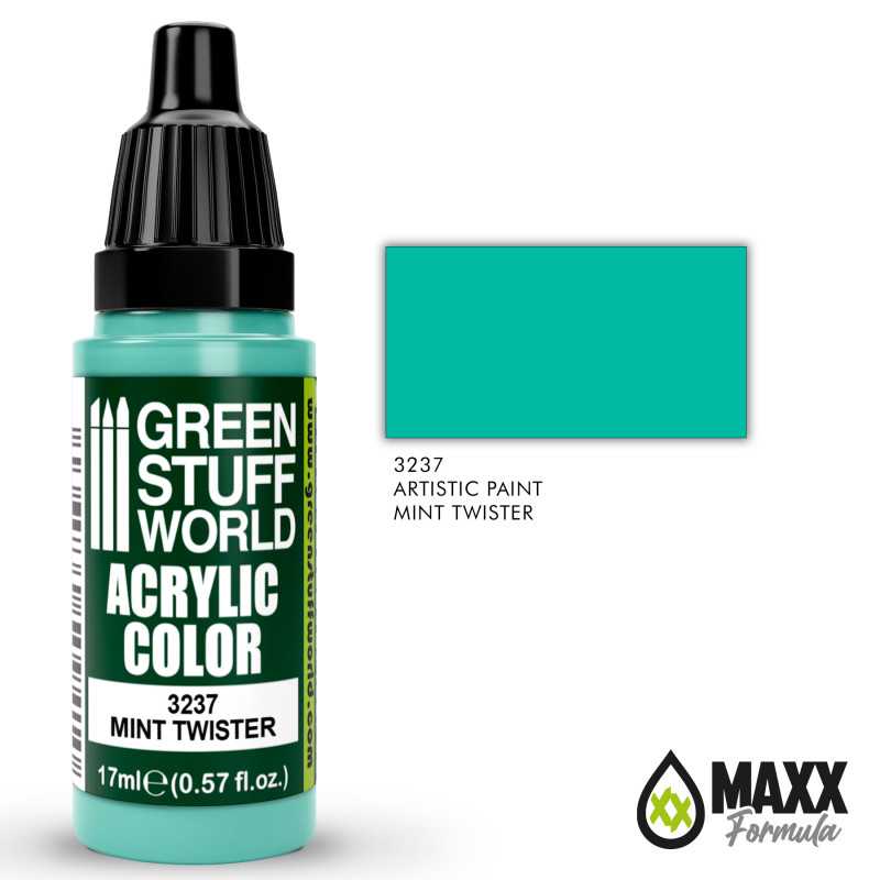 Green Stuff World Acrylic Color Paint - MINT TWISTER 17ml