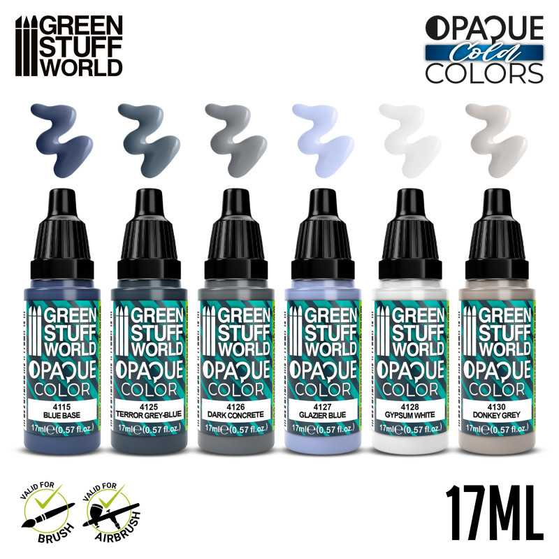 Green Stuff World Opaque Paint Set - Cold Colours