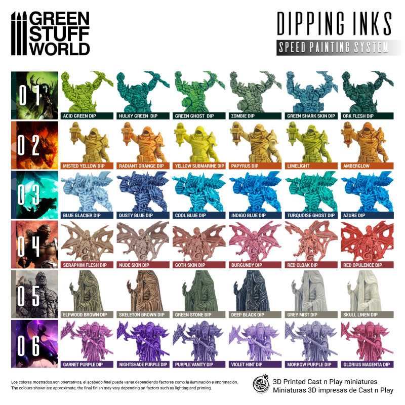 Green Stuff World Paint Set - Dipping collection 05 (Brown/Stone)