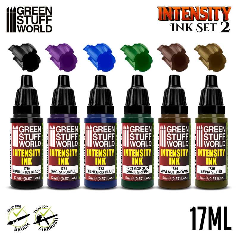 Green Stuff World - Set x6 Intensity Inks - Set 2